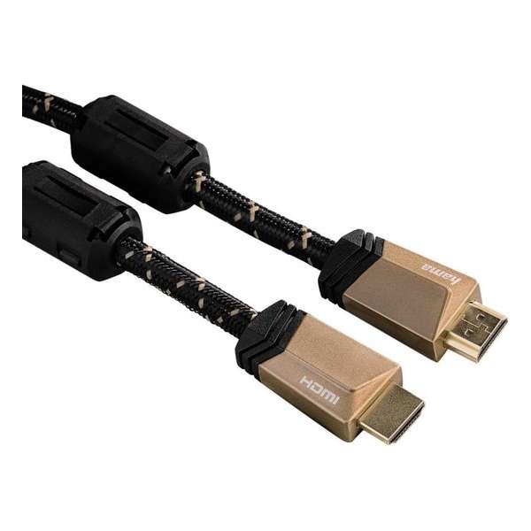 Hama High Speed HDMI Kabel Ethernet Gold Metal 5m 5 Ster