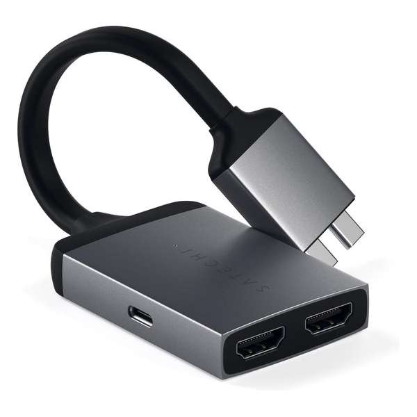 Satechi Type-C Dual HDMI Adapter - Space Grey