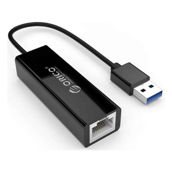 Orico USB naar Gigabit Ethernet adapter  13cm - Zwart