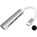 Mazuva | 4 in 1 USB-C HUB | Voor Apple MacBook|USB-C | USB 3.0 | 3x USB 2.0 |  SpaceGray