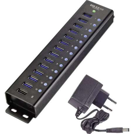 USB 3.0 hub met 13 poorten Renkforce RF-3897144