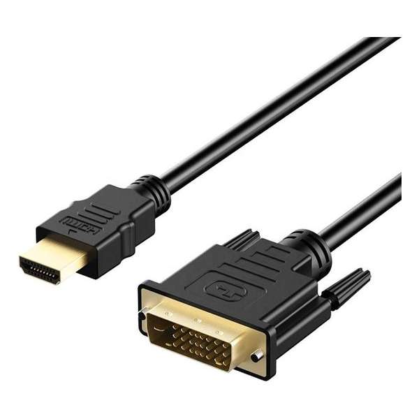 HDMI naar DVI 2.0 Kabel 1.5 Meter - HD High Speed - Vergulde Connectoren - 10.2GBPS - Premium - TV - PC - PlayStation - Xbox