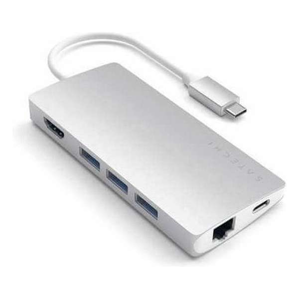 Satechi TYPE-C Multi-Port Adapter 4K Ethernet Silver v2