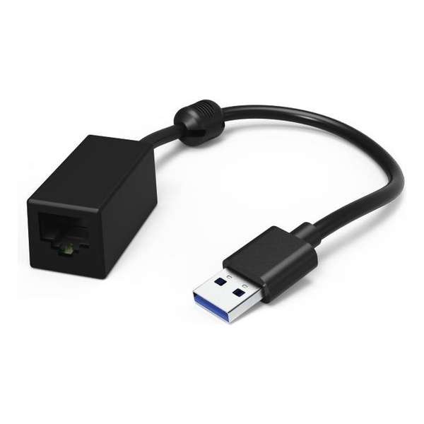 Hama 00177103 kabeladapter/verloopstukje USB A RJ-45 Zwart