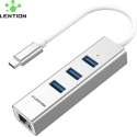 Lention - USB-C - 3x USB 3.0 Poorten - Ethernet/Internetkabel plug - CB-TP-C23s