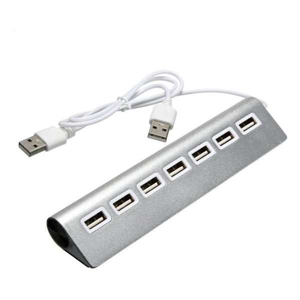 7 Poort USB 2.0 Hub / Switch / Splitter / Verdeler - Powered Windows Laptop/PC/Apple Macbook