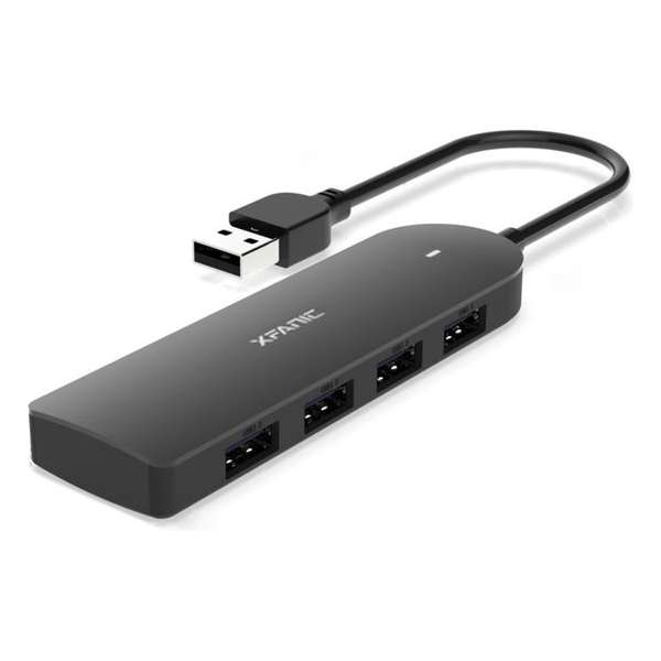 USB-A Hub Adapter - 4x USB-A 3.0  & micro USB | met snoer