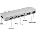 DUO USB-C hub adapter voor Macbook Pro