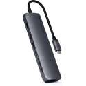 Satechi Type-C Slim Multiport Ethernet Adapter - Hub - Space Grey