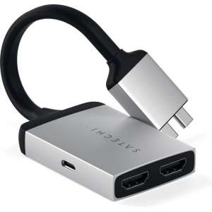 Satechi Type-C Dual HDMI Adapter - Zilver