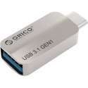 Orico USB-C naar USB 3.1 Gen1 adapter  OTG  - Aluminium - Zilver