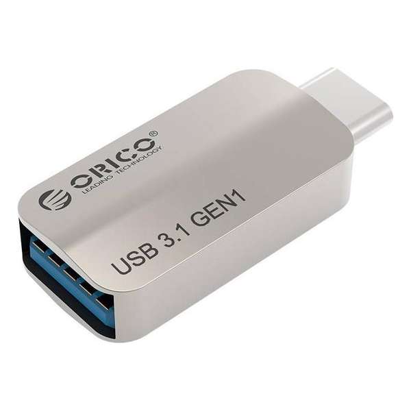 Orico USB-C naar USB 3.1 Gen1 adapter  OTG  - Aluminium - Zilver