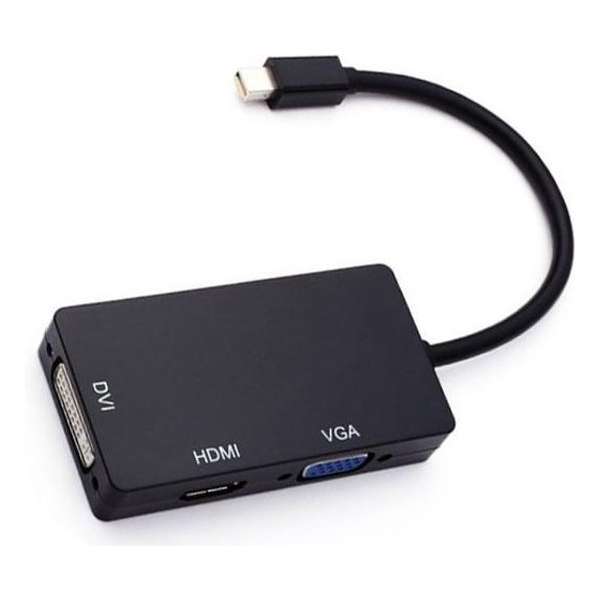 Garpex® Mini Displayport naar DVI, VGA en HDMI - 3-in-1 adapter