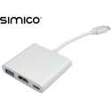 SIMICO USB Type-C Converter Hub naar HDMI 4k USB3.0 USB Type C