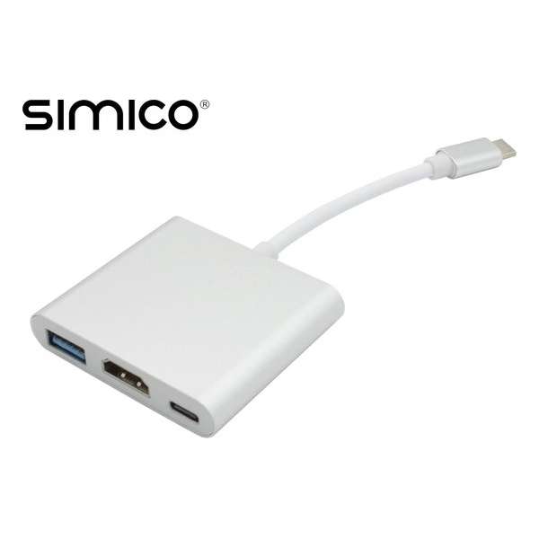 SIMICO USB Type-C Converter Hub naar HDMI 4k USB3.0 USB Type C