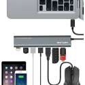 SuperSpeed USB-C naar 7-poort USB 3.0 Aluminium Hub - Space Gray