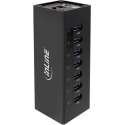 InLine USB hub met 7 poorten - USB3.0 - externe 12V voeding / zwart - 1 meter