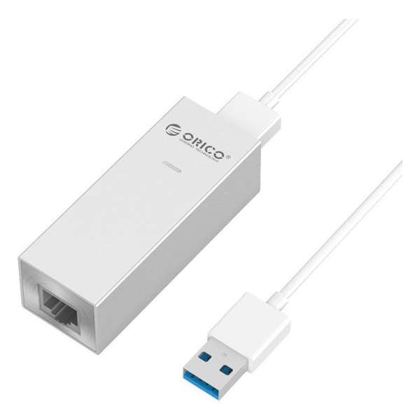 Orico USB 3.0 naar Gigabit Ethernet adapter Aluminium - Zilver