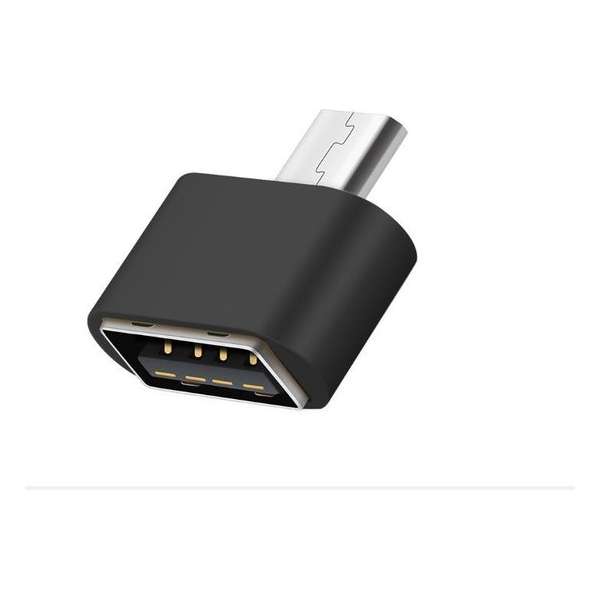 DrPhone OTG2® Micro USB naar USB 2.0 Female Adapter Mini OTG Converter – Zwart