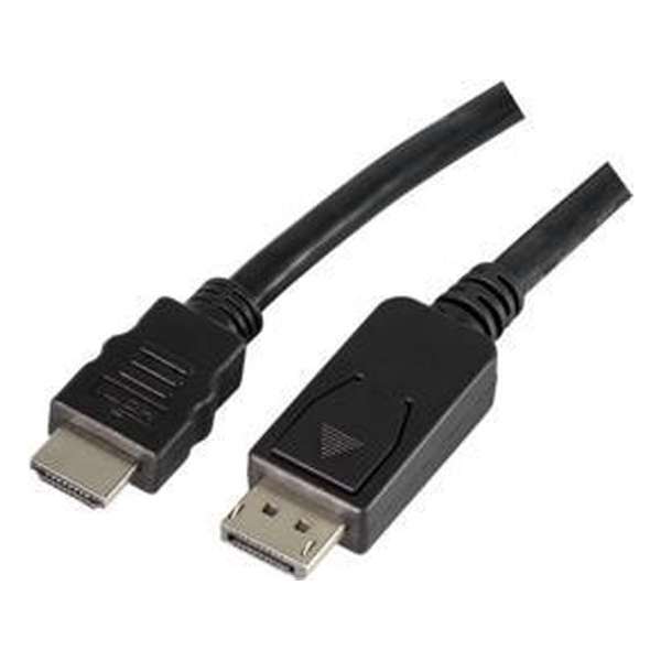 LogiLink CV0066B 5m HDMI Type A (Standard) DisplayPort Zwart video kabel adapter