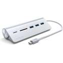 Satechi TYPE-C Aluminum USB Hub & Card Reader Silver