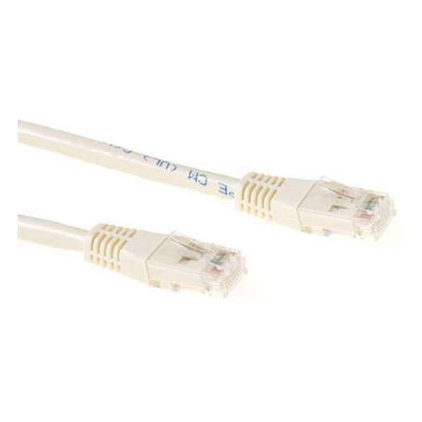 ACT IB8405 - Cat 6 UTP-kabel - RJ45 - 5 m - Ivoor
