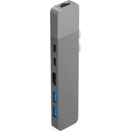 Hyper Net hub voor USB-C - Zilver