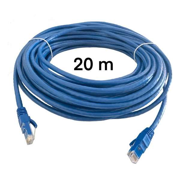 Internetkabel CAT 6 - 20 meter - RJ45 - Ethernet kabel - Netwerkkabel - UTP Kabel