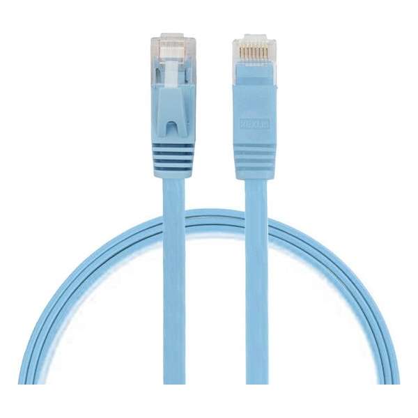 By Qubix internetkabel - 0.5 meter - blauw - CAT6 ethernet kabel - RJ45 UTP kabel met snelheid van 1000Mbps