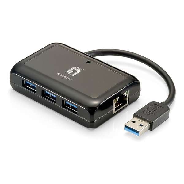 LevelOne USB-0502 - USB hub & ethernetpoort