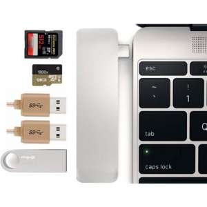 Type-C USB Combo Hub - Space Grey - 3x USB - 1x SD - 1x Micro SD