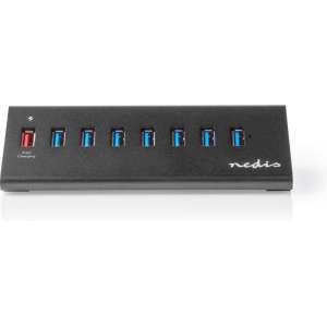 USB-Hub  8-Poorts  USB 3.0 met Externe Voeding  QC3.0 Oplaadpoort  5 Gbps