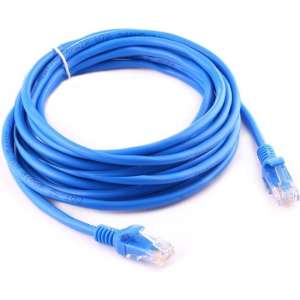 By Qubix internetkabel - 10 meter - blauw -  CAT5E ethernet kabel - RJ45 UTP kabel met snelheid van 1000Mbpss