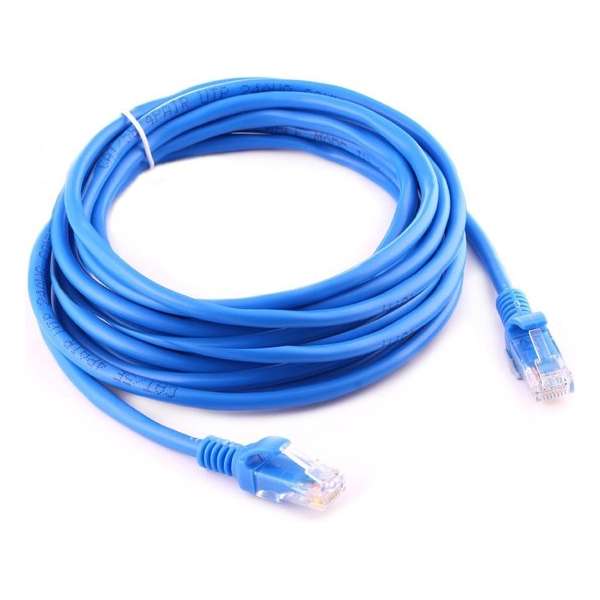 By Qubix internetkabel - 10 meter - blauw -  CAT5E ethernet kabel - RJ45 UTP kabel met snelheid van 1000Mbpss