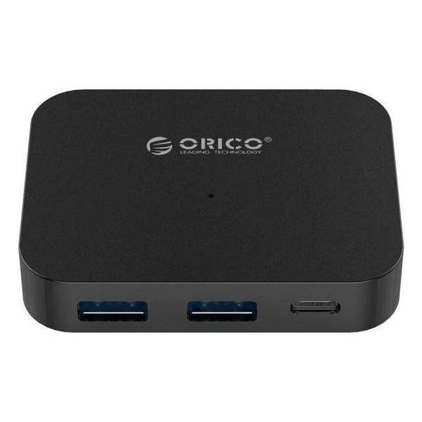 Orico - USB3.0 type-C Hub met 2x USB Type-A en 2x USB Type-C - OTG - Zwart