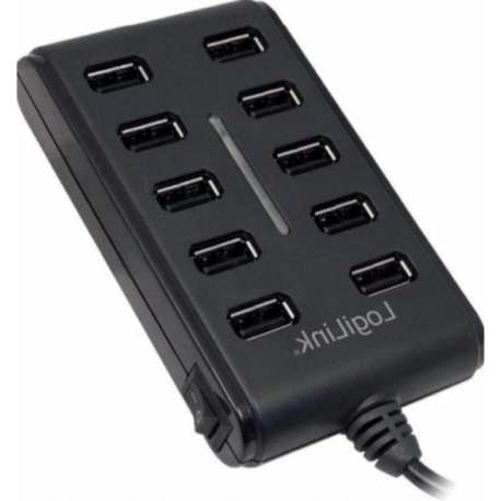 USB hub - Oplaad hub - 2.0 highspeed - premium kwaliteit - 10 USB ingangen - USB splitter