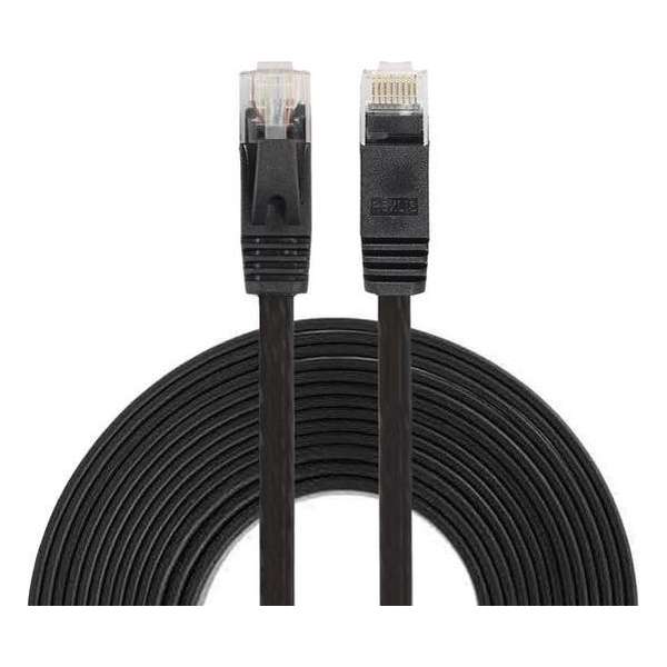By Qubix internet kabel - 7.6 meter - zwart - CAT6 ethernet kabel - RJ45 UTP kabel met snelheid van 1000Mbps