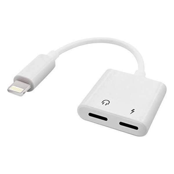 Lightning compatible 2 in 1 splitter audio adapter opladen & audio voor iPhone