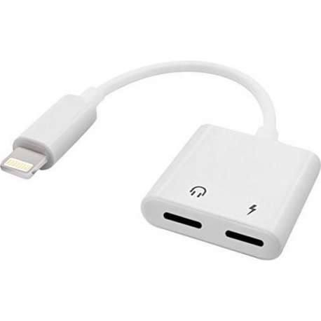 Lightning compatible 2 in 1 splitter audio adapter opladen & audio voor iPhone