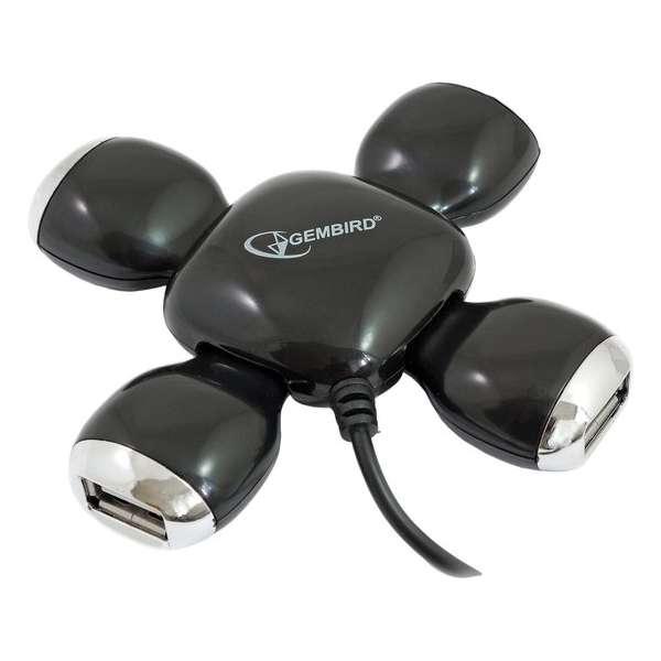 Gembird UHB-CT01 Compact foldable USB 2.0 4 port hub w/o power adapter