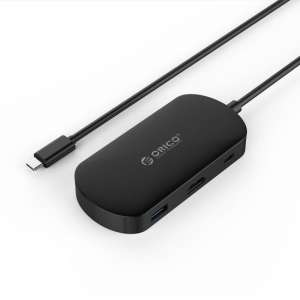 Orico - 3in1 Type-C naar Type-C, USB 3.0 Type-A en HDMI 4K Adapter/Hub - met Power Delivery - Voor Windows, Mac OS en Linux.