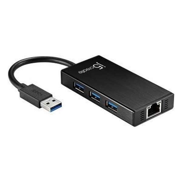 j5create USB 3.0 Multi adapter Gigabit Ethernet & 3-port HUB