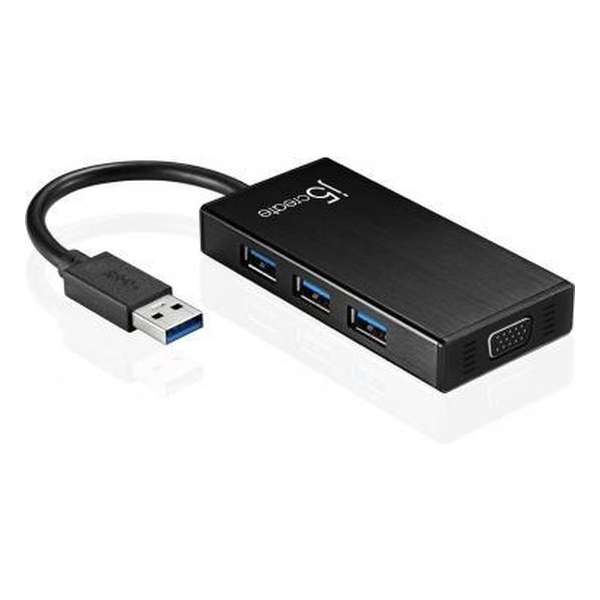 j5create USB 3.0 Multi adapter VGA & 3-port HUB