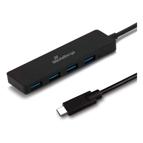 MediaRange USB Type-C naar USB3.0 HUB 1:4 4-poorts