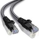F/UTP kabel | Netwerk kabel | CAT 6 | Afgeschermd | Gevlochten mantel | CU kern | 7.5 meter | Allteq