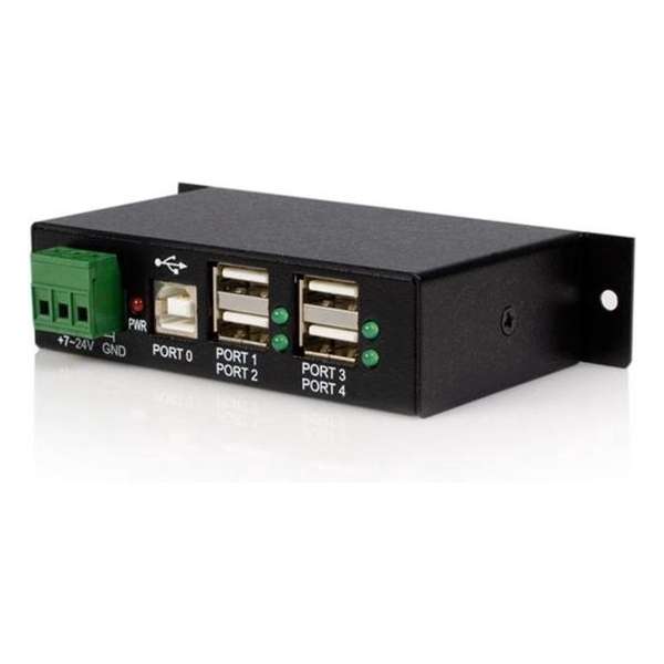 StarTech.com interface hubs Monteerbare 4-poort Robuuste Industriële USB Hub