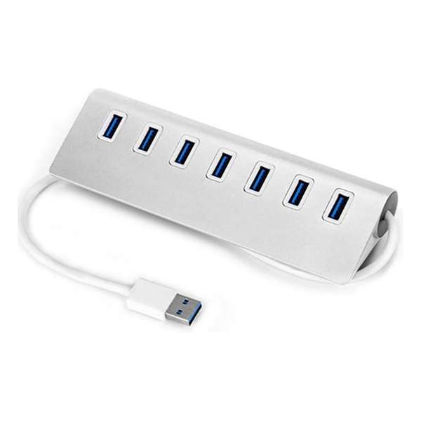 USB 3.0 Hub Station met 7x USB aansluiting / Zilver