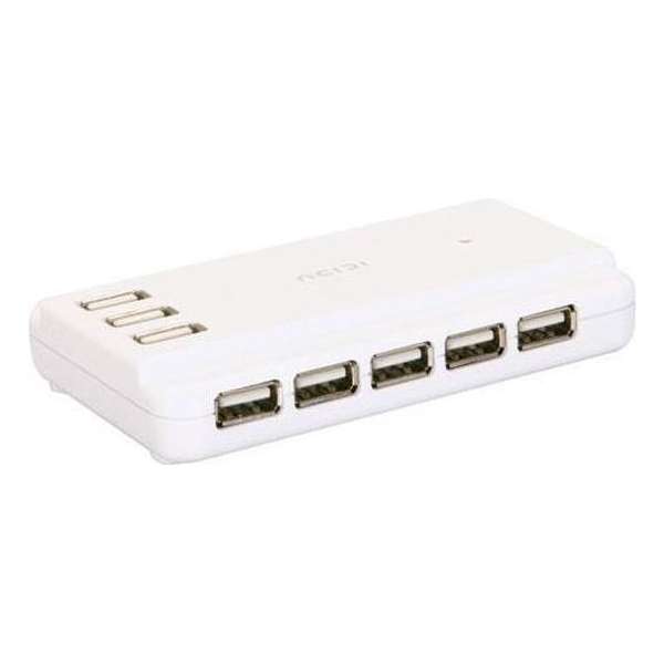 ICIDU AI-707923 USB 2.0 HUB - 13-poorts - Wit