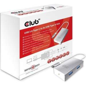 CLUB3D docking stations SenseVision USB 3.0 Type-C to 4x USB3.0 Hub