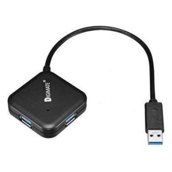 4-Port USB 3.0 HUB DM-0016 (Zwart)